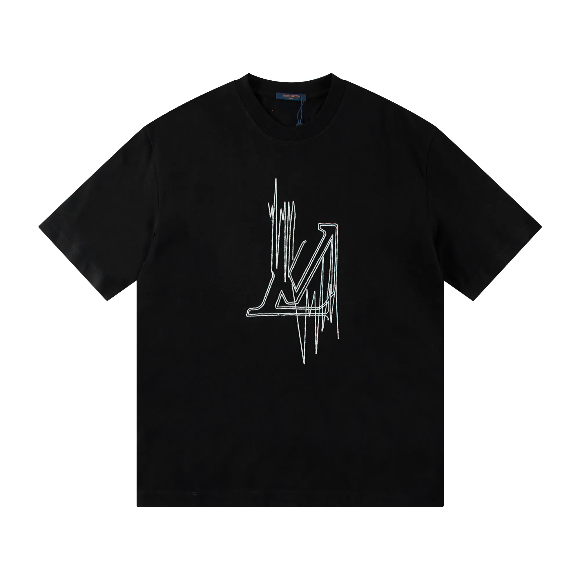 🅿️160 Style: 2026 new Louis Vuitton short-sleeved T-shirt Material: High version 300g double yarn combed cotton Size: S～XL Color: black white Style number: H2003